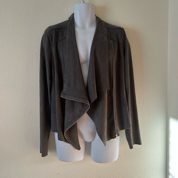 BlankNYC, faux suede Moro jacket, grey, size XL - Picture 5 of 10